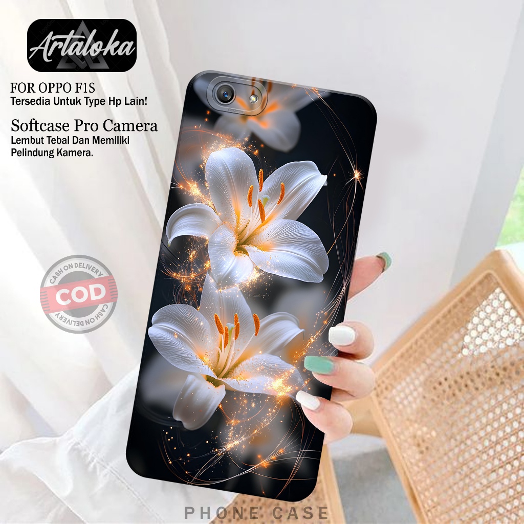 Case Hp OPPO F1S Fashion Case Bunga Softcase OPPO F1S Casing OPPO F1S Kesing OPPO F1S Silikon OPPO F