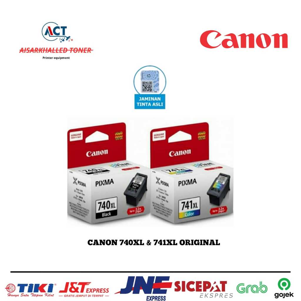 Tinta canon 740xl black 741xl color original