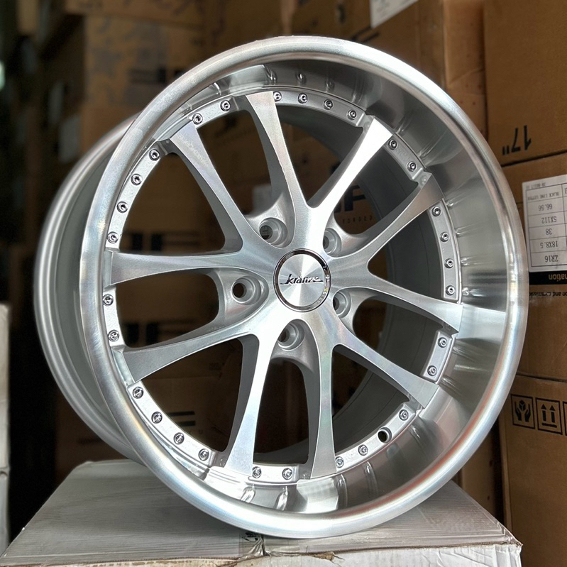 Velg Krnaze Ring 17 Lebar 8.5/9.5 Pcd 5x114 Et 33/38 Warna Silver Machine Face | Velg R17 | Velg Mob