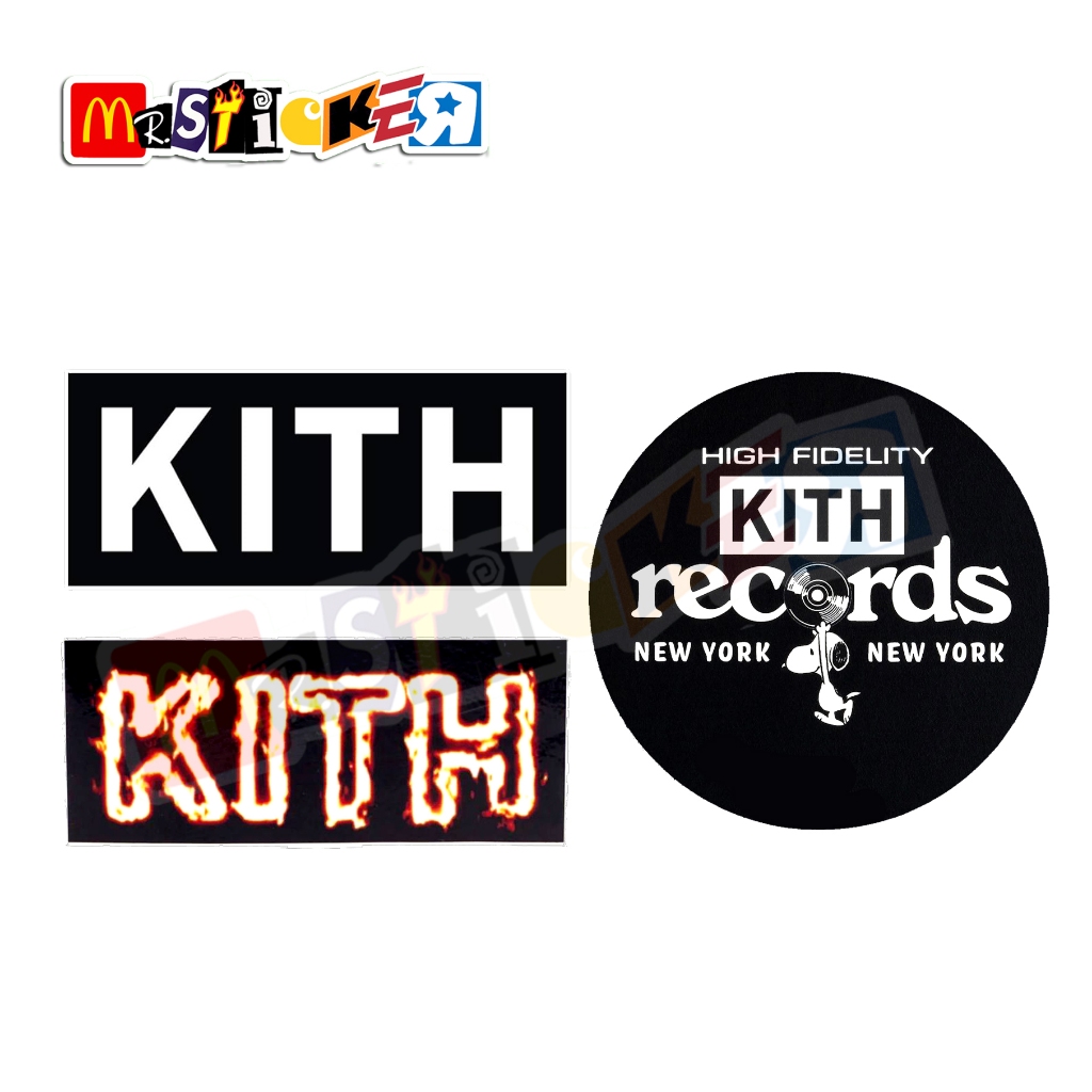 

sticker KlTH og flames records logo stiker streetwear kith