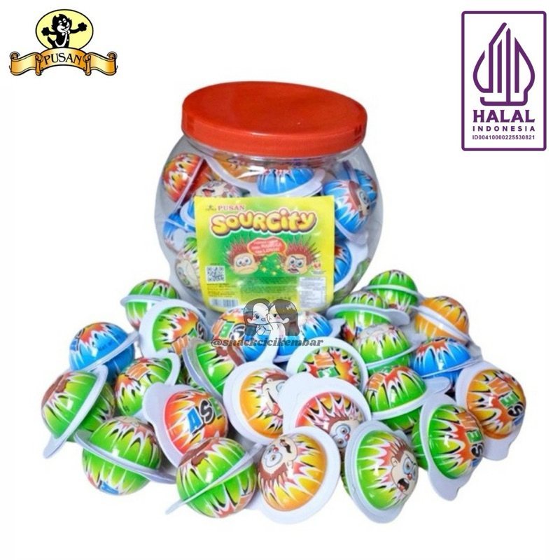 

PUSAN SOUR CITY CHEWY CANDY 260gr ISI 25pcs
