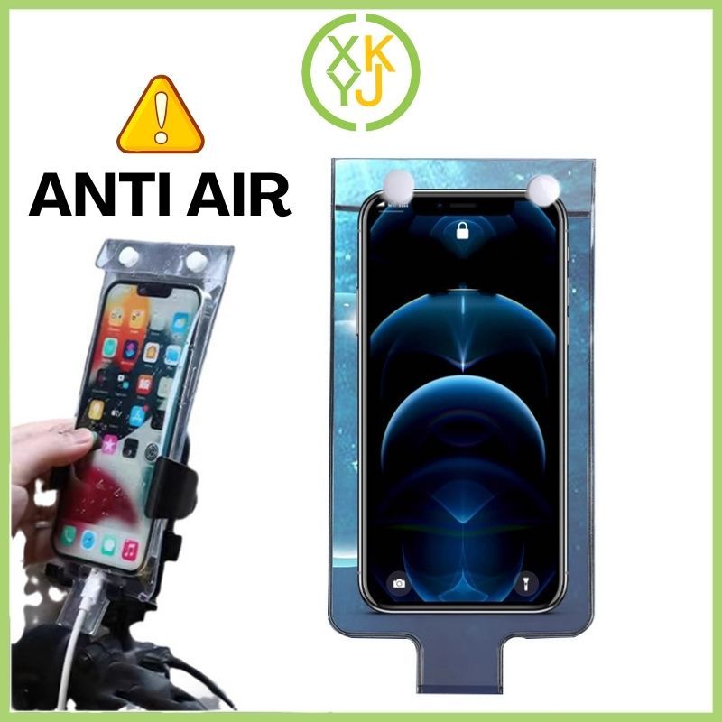 XYKJ Tas HP Motor Kantong Anti Air HP Waterproof Anti Air Holder Tas Waterproof Tas Gantung Untuk Mo