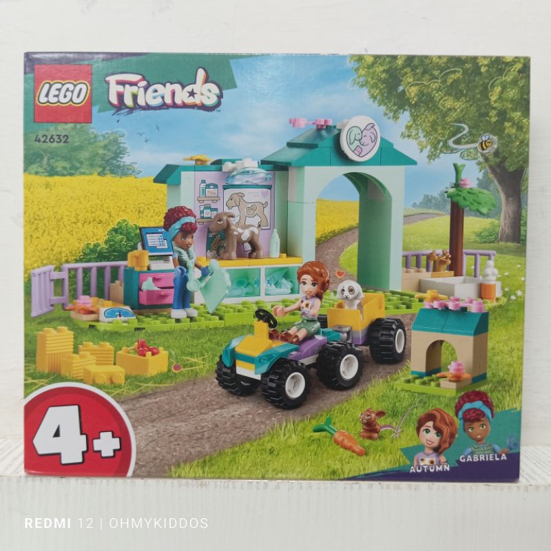 ori original lego friends 42632 farm animal vet clinic toy hewan ternak dokter binatang peliharaan d