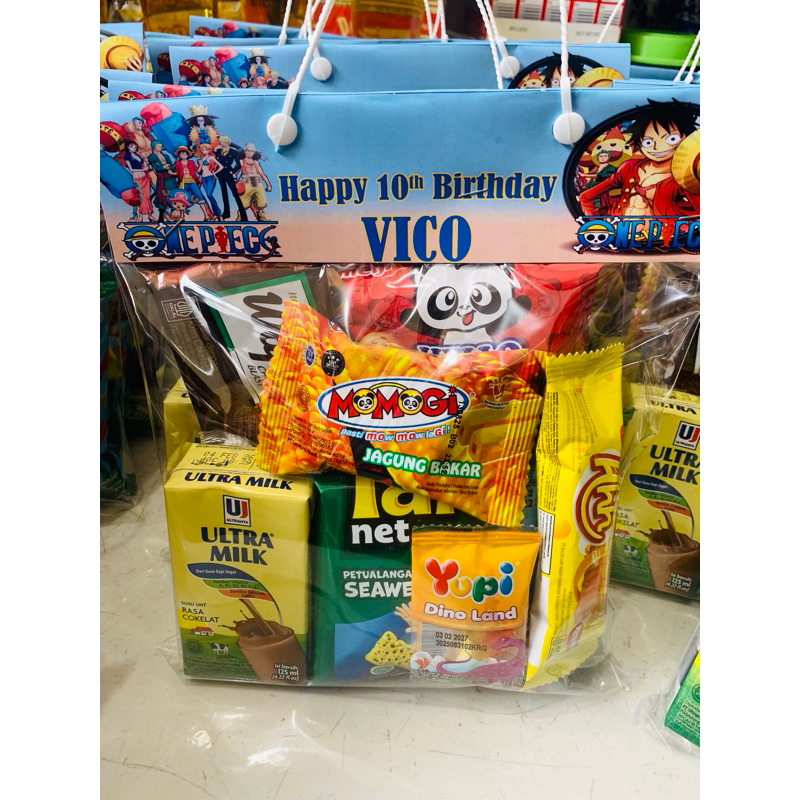 

Paket bingkisan label nama