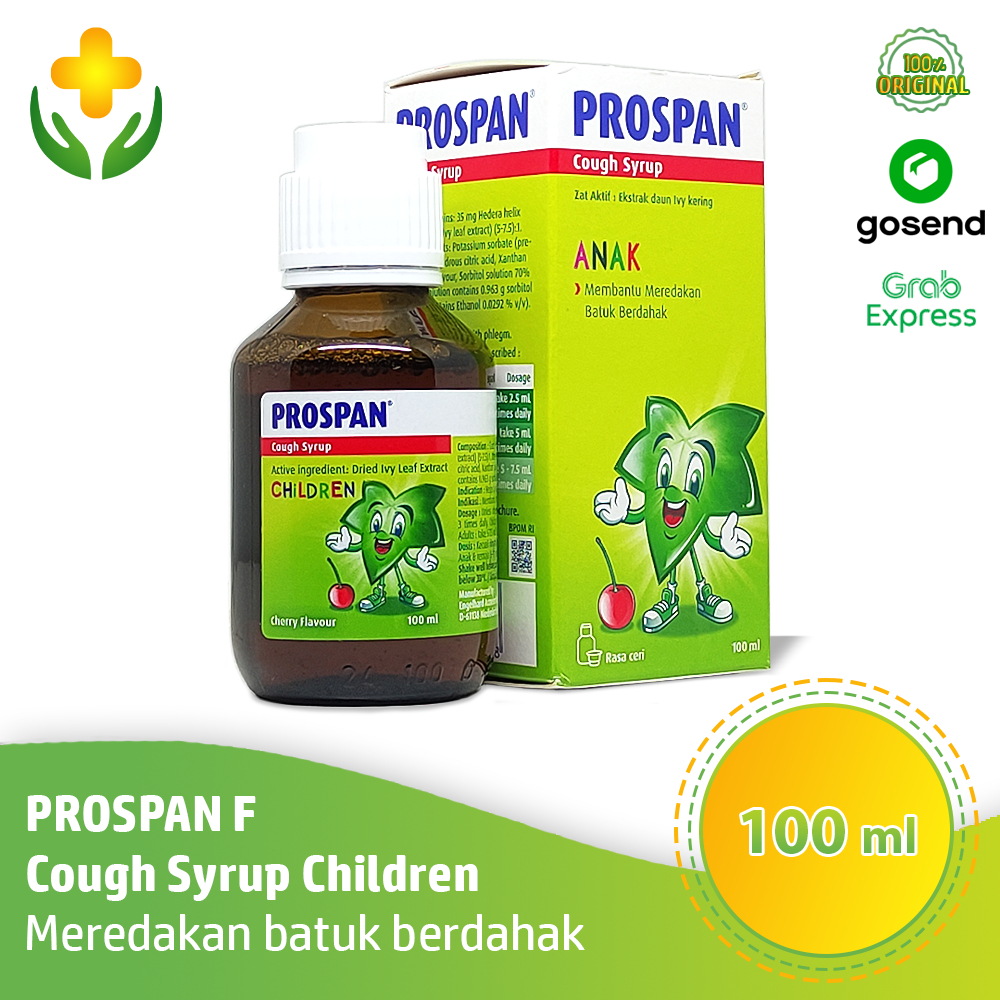 Prospan Cough Syrup Children 100 ml - Obat Batuk Herbal Anak | Prospan Batuk Sirup Anak