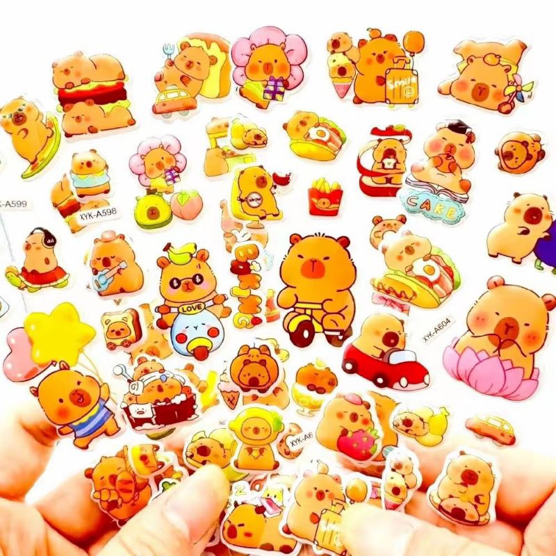 

J (J13) STIKER KARAKTER KARTUN TIMBUL/STICKER MOTIF LUCU / DEKORASI