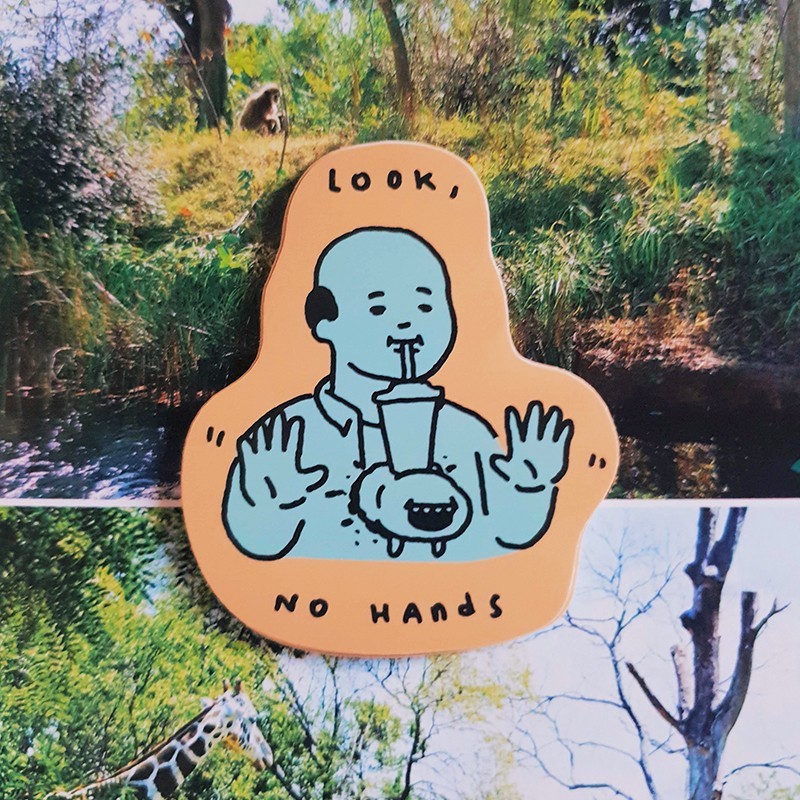 

Chestburster - No Hands - Vinyl Sticker