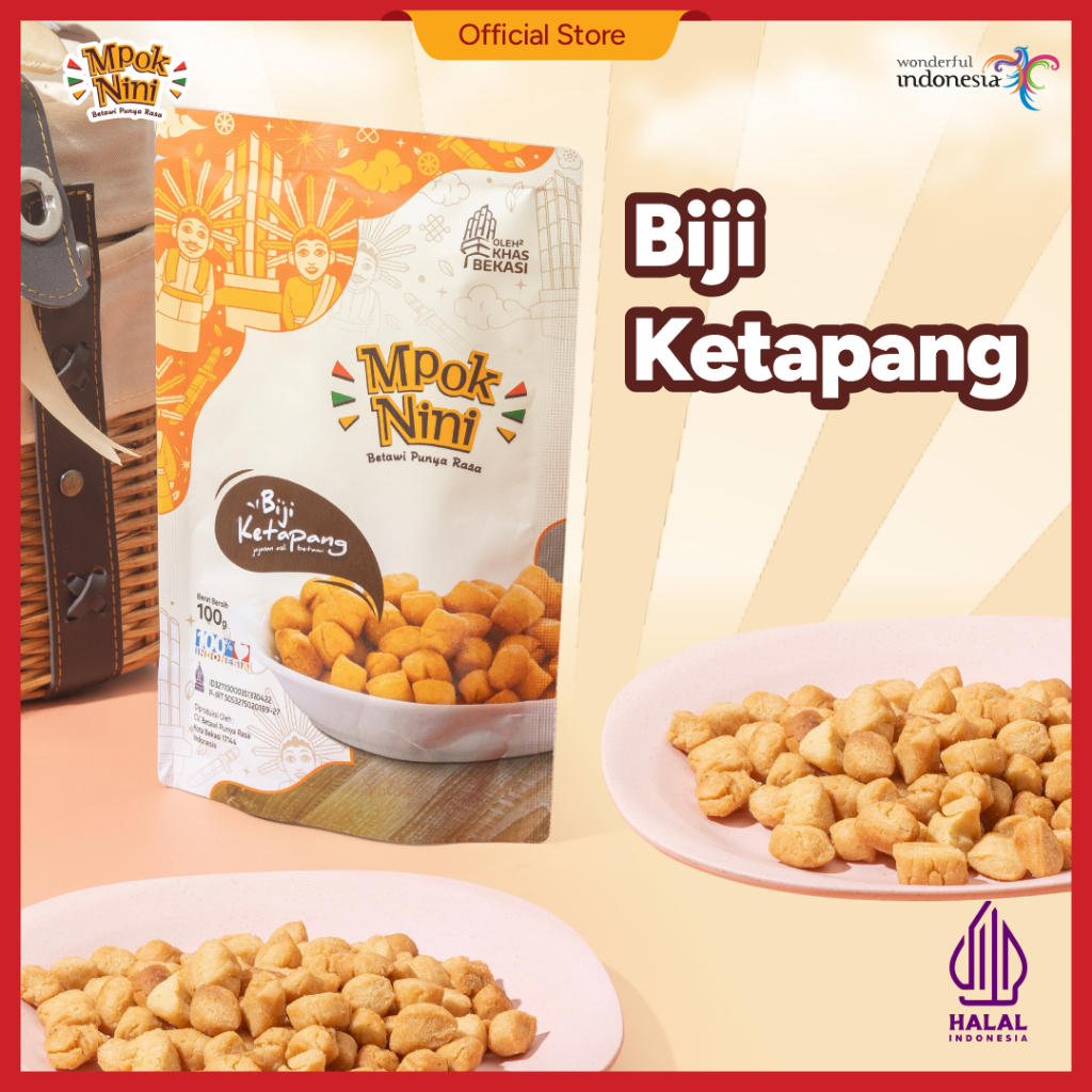

MPOK NINI - Biji Ketapang Khas Bekasi 100g - Oleh-Oleh Khas Bekasi