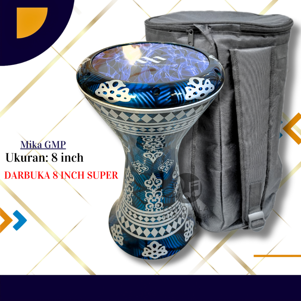 Darbuka 8 inch Kualitas Super Rebana Hadroh Gendang Anak