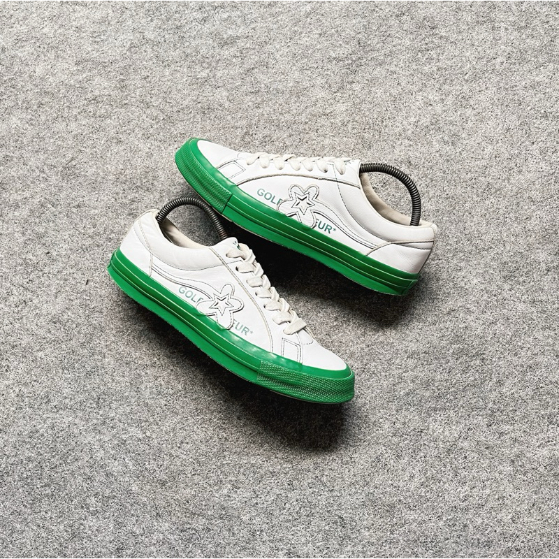 sepatu Golf Le Fleur x Converse one star Ox Kelly green( Size 41 / 26 cm )