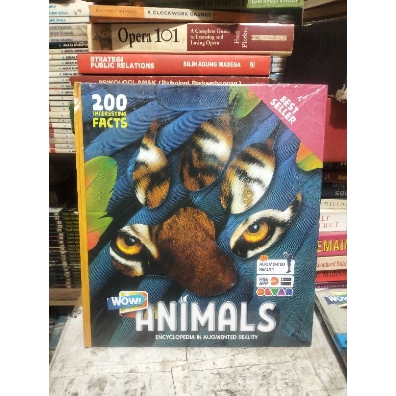 Buku Anak DEVAR Bahasa Inggris Ensiklopedia 4D WOW ANIMALS