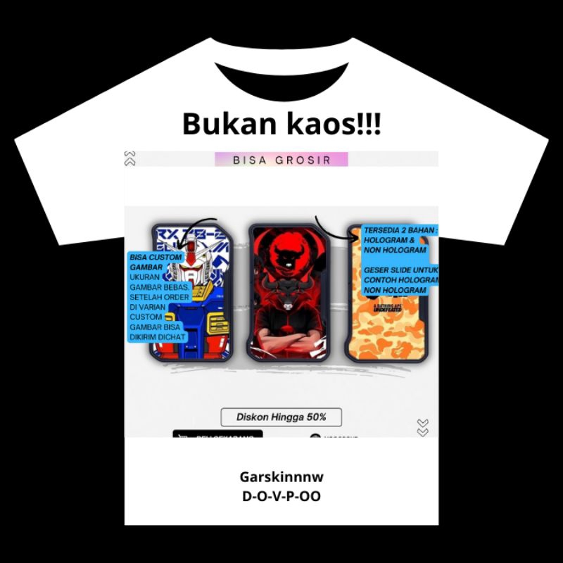 

Bukan Kaos Tapi Pelindung Anti Gores Dowpho Full Motif Desain