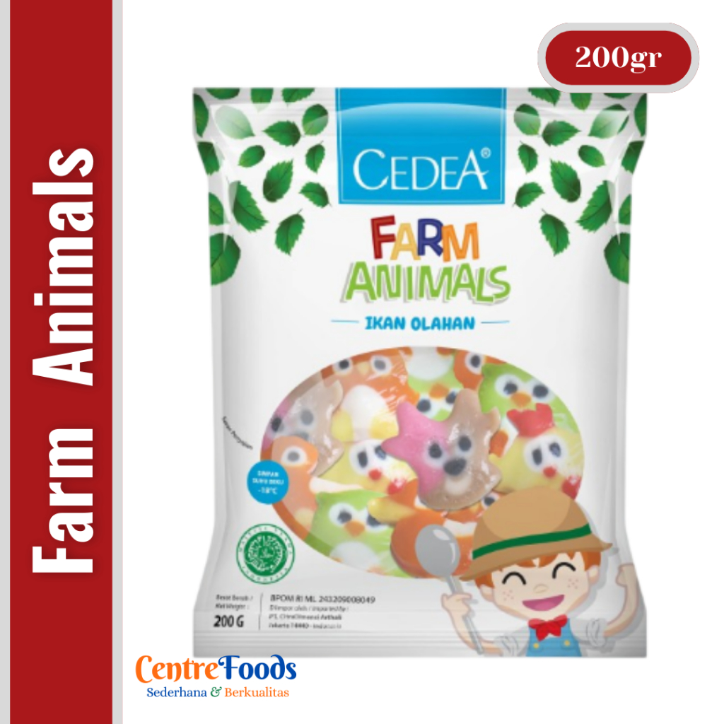 

Ikan Olahan - Farm Animals Cedea | 200gr [ Harga Per BKS ]