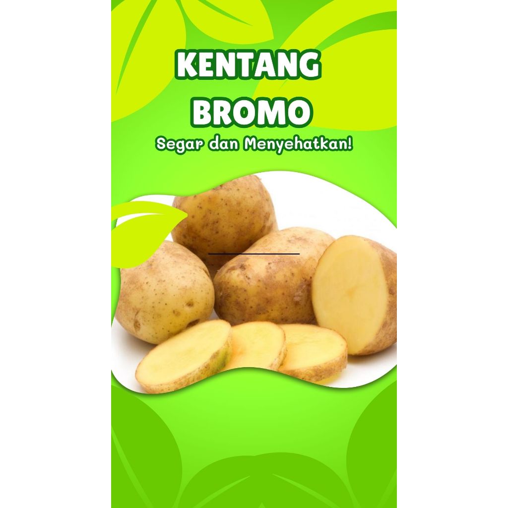 

Kentang murah ukuran besar tanggung 1/2kg