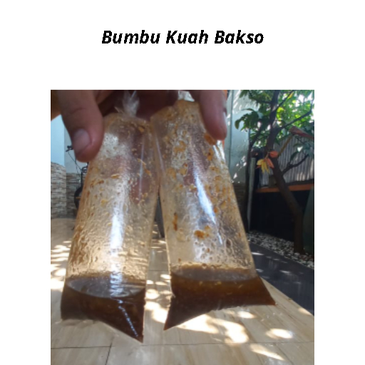 

Bumbu Instan kuah Bakso