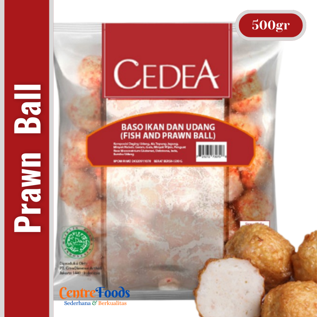 

Baso Ikan dan Udang - Fish and Prawn Ball Cedea | 500gr [ Harga Per BKS ]