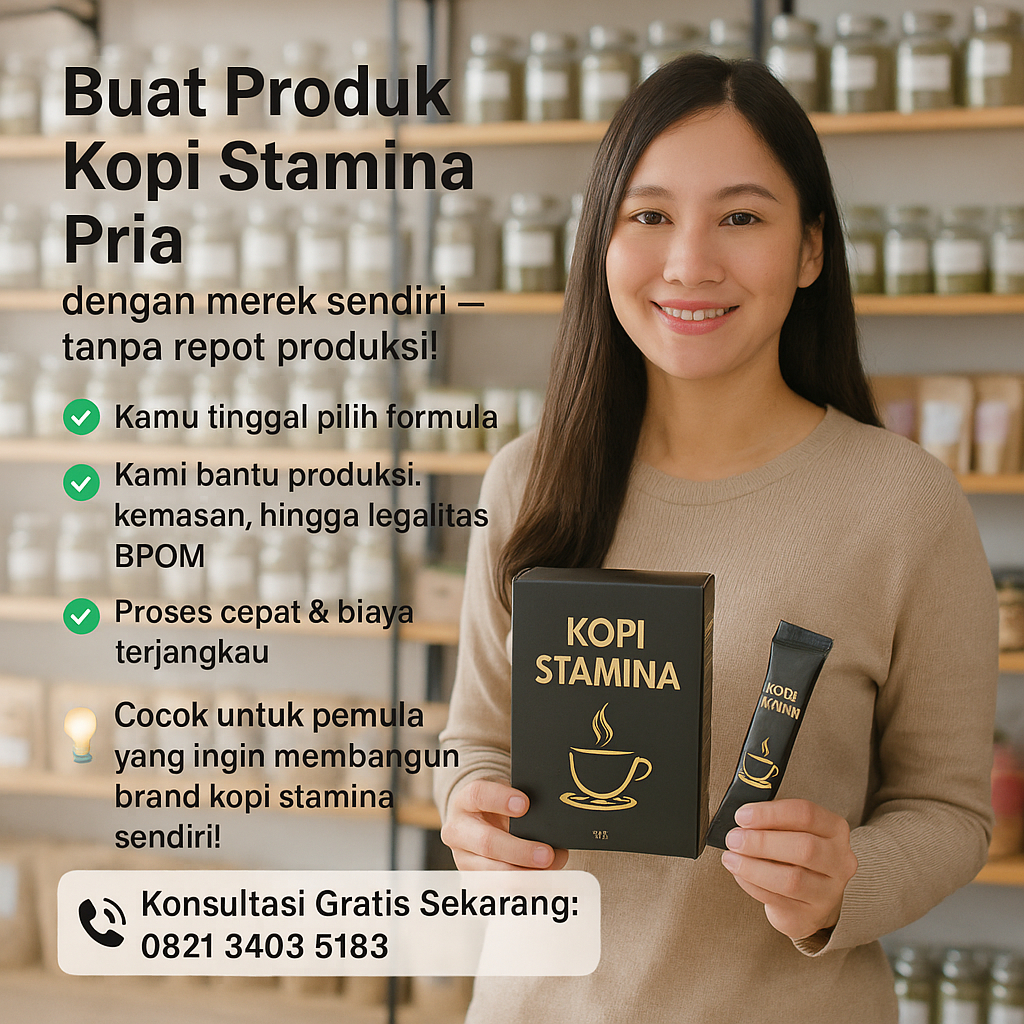 

Maklon Kopi Stamina Pria