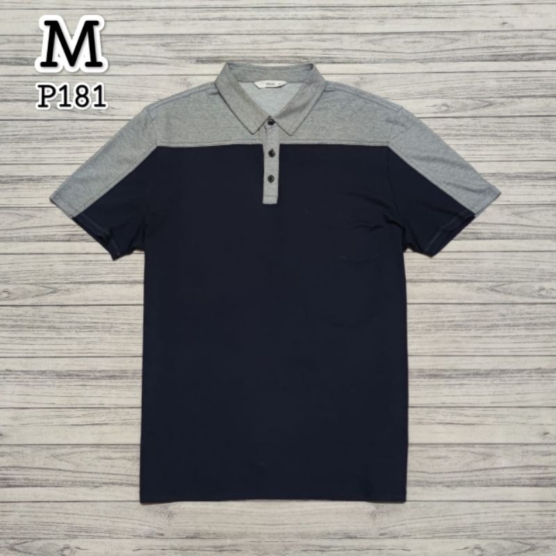 Atasan Spasso 2tone Polo Shirt