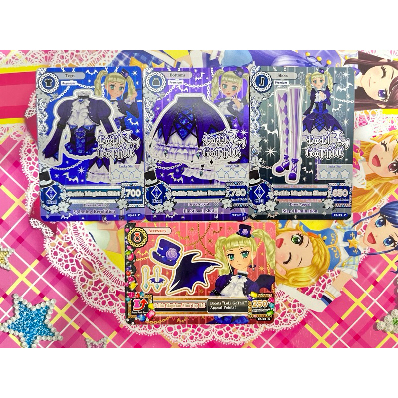 Kartu Aikatsu Premium Loli Gothic Yurika Todo Seri 3 Gothic Magician Set Original Langka Rare Offici