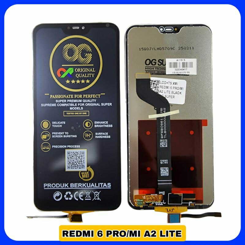 LCD TS TOUCHSCREEN XIAOMI REDMI 6 PRO / MI A2 LITE FULLSET