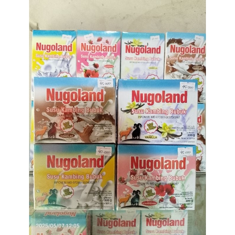 

Susu kambing Nugoland saset Vanilla