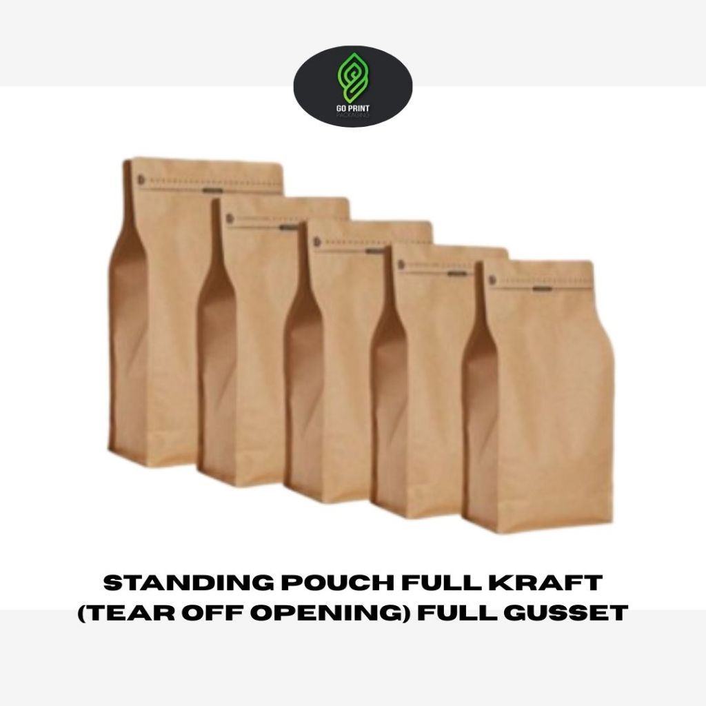 Full Kraft (Tear Off Opening) Full Gusset