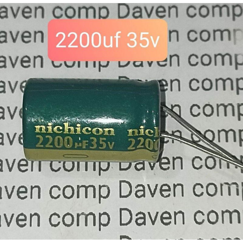 ELCO 2200UF 35V NICHICON ELKO 2200 UF 35 VOLT 2200UF 35VOLT