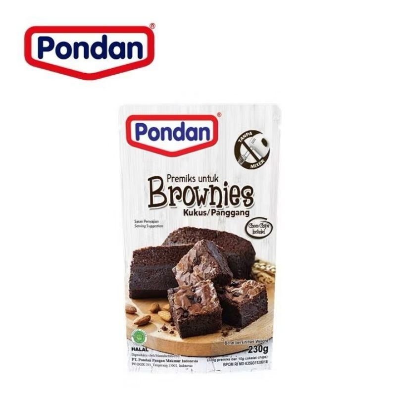 

Pondan Tepung Premiks Brownies Kukus & Panggang Chocolate 230 Gram