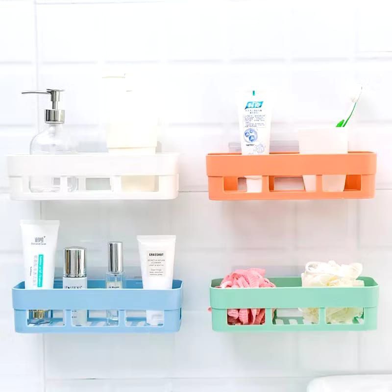 Rak Kamar Mandi Tempel Dinding / Storage Box Alat Mandi