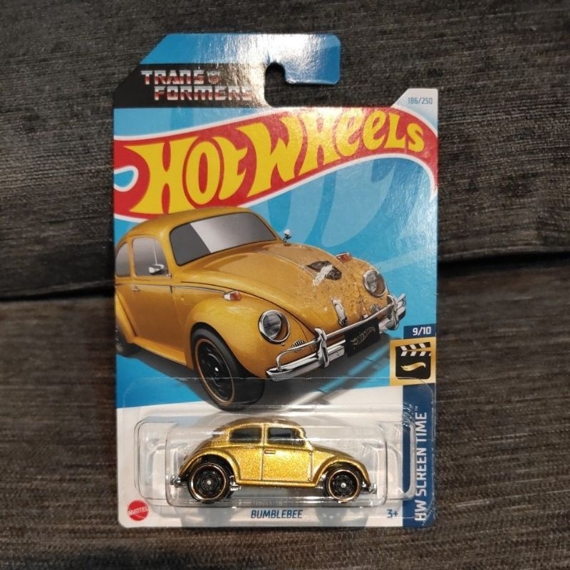 Hotwheels VW Beetle Bumblebee Gold