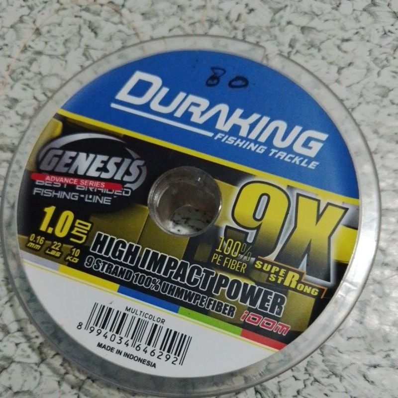 tali pancing DURAKING PE 1  x9 100M