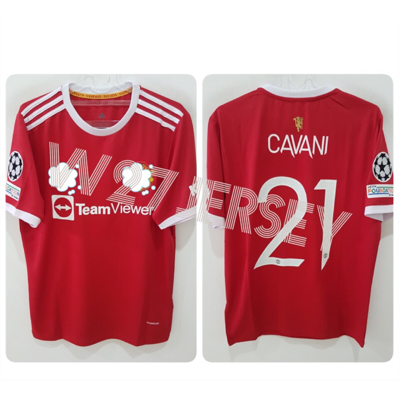 JERSEY IVU HOME 2021-2022 name player Cavani + Patch