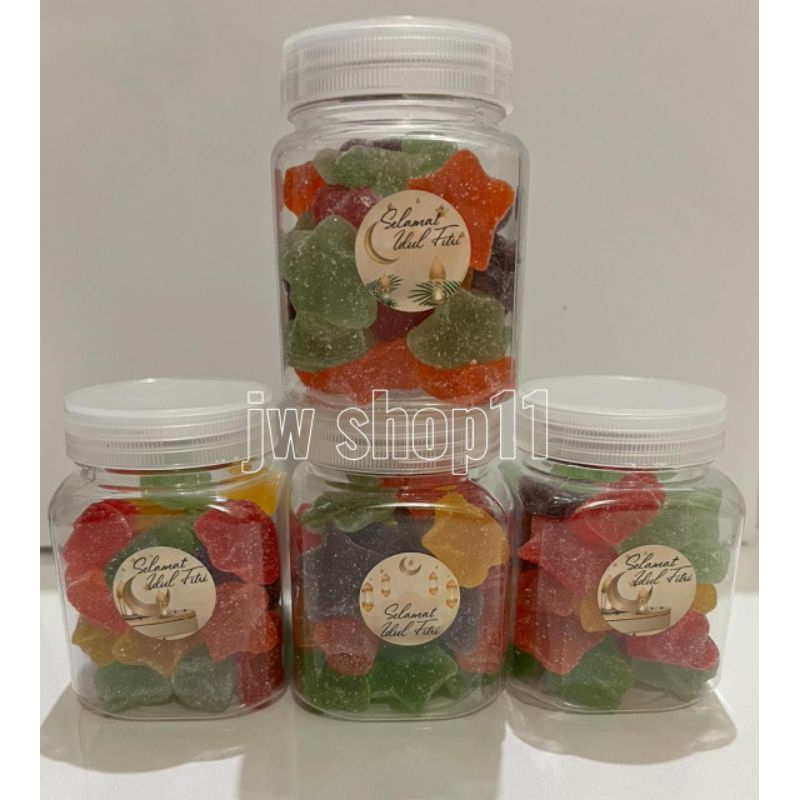 

1TOPLES isi 150gram KEMBANG GULA JELI STAR ANEKA RASA / WAISUN MIXED STAR FREE TOPLES CANTIK