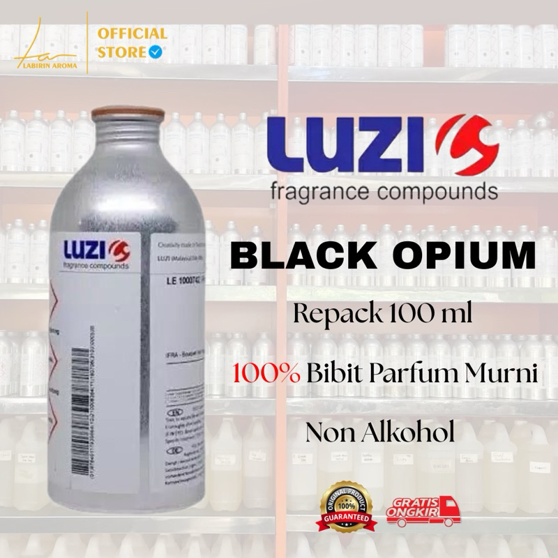Bibit Parfum Murni Black Opium 100ml - by Luzi