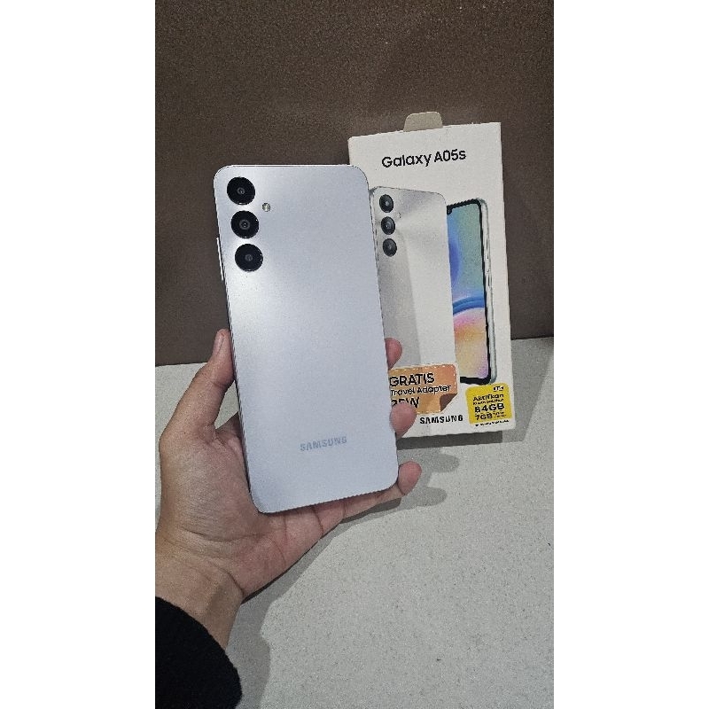 Samsung A05s, 6/128, Fullset, sein, seken, silver