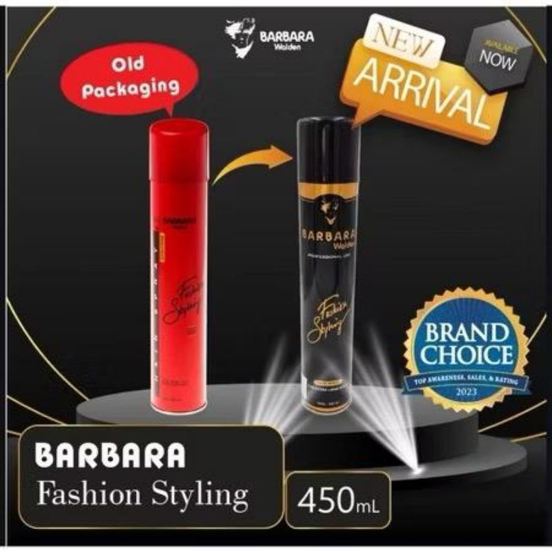 Barbara Walden Hair Spray Rambut Barbara Extra Strong (450 ml)