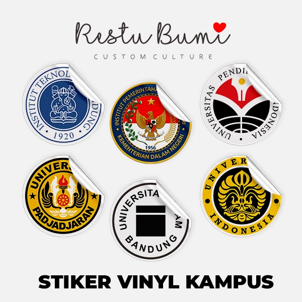 

STIKER KAMPUS TERLENGKAP VYNIL GLOSSY