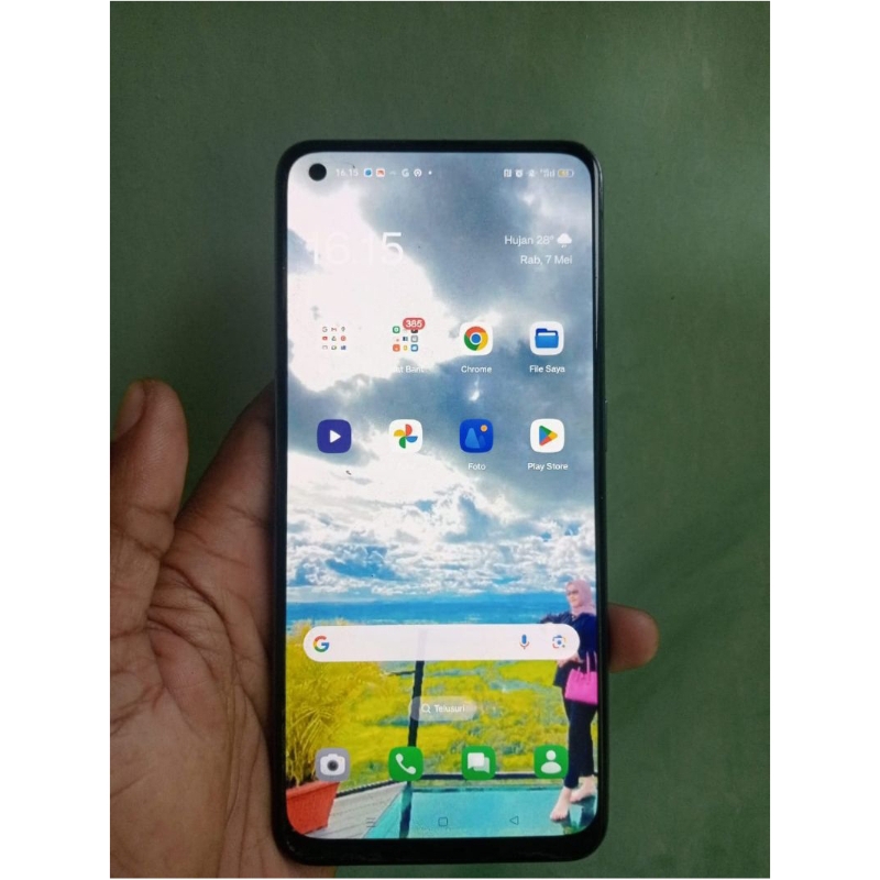 LCD Oppo A95 original copotan no minus