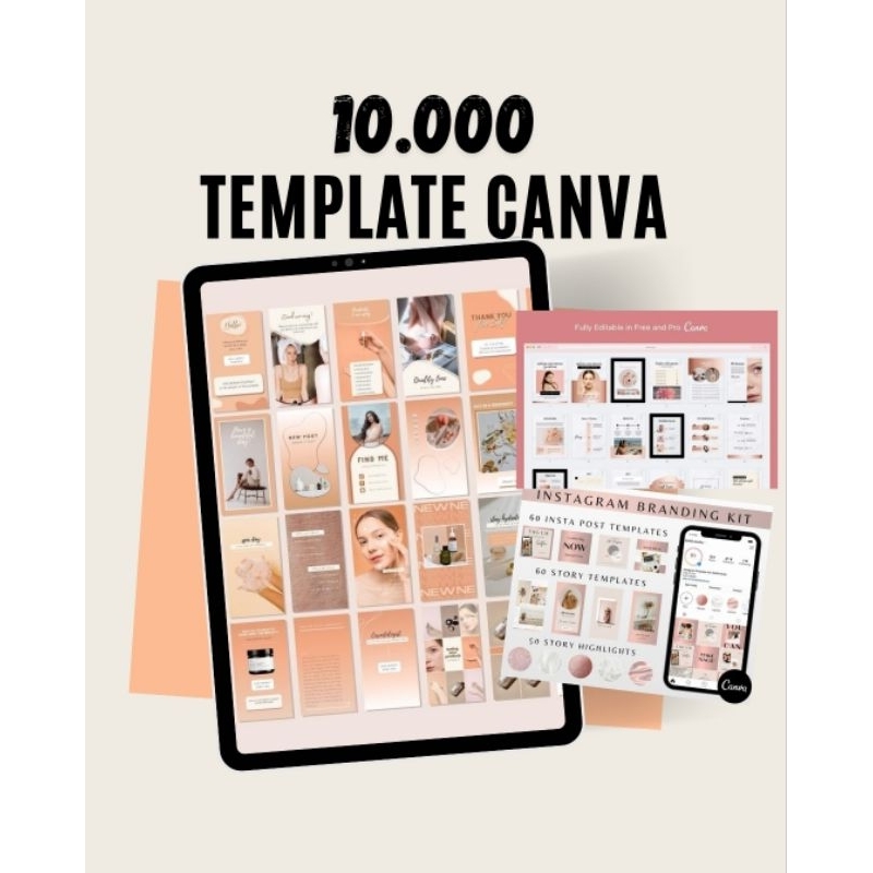 10.000 Template Canva |Template konten media sosial canva