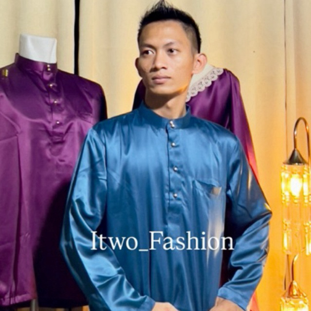Baju Adat Melayu,Baju Kokoh Pria,Baju Teluk Belanga,Pakaian Pria,