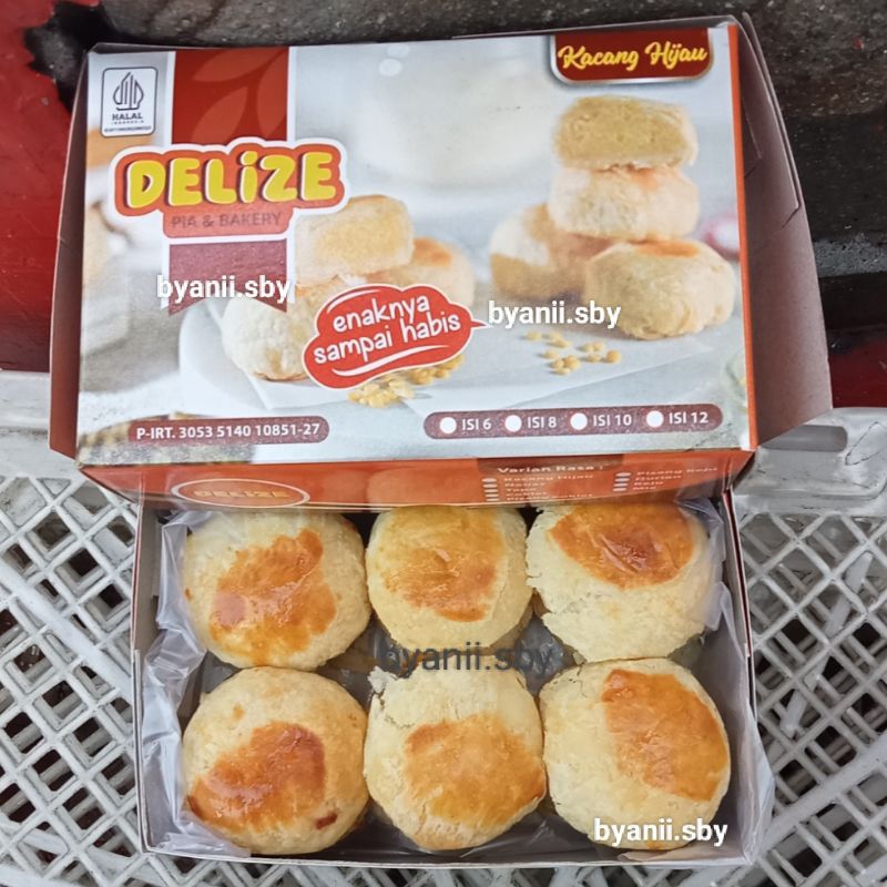 

BAKPIA DELIZE isi 12 / PIA DELIZE COKLAT DURIAN NANAS PISANG COKLAT PISANG KEJU