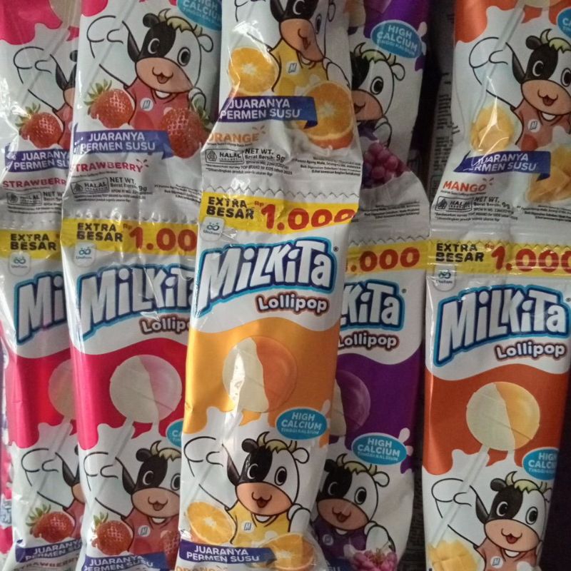 

MILKITA MAX renceng 1000 isi 30 mix coklat,melon,strwberry