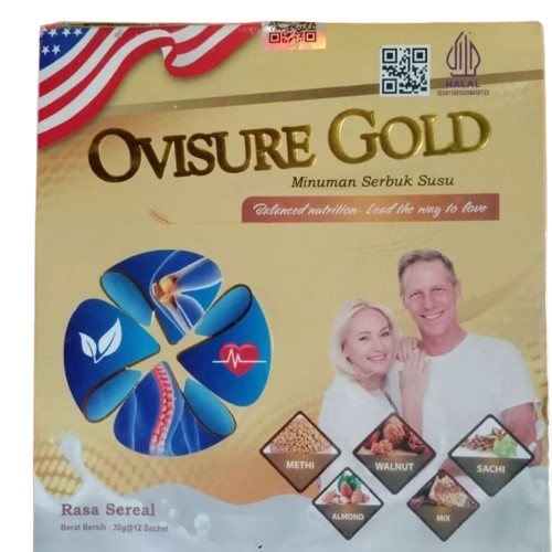 

3 BOX OVISURE GOLD MILK SUSU KALSIUM ATASI SARAF KEJEPIT NYERI SENDI LUTUT VITAMIN KESEHATAN TULANG