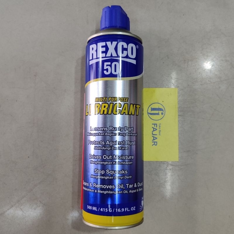 REXCO 50 multi purpose Lubricant 500 ml pelumas anti karat serbaguna pembersih noda oli aspal debu u