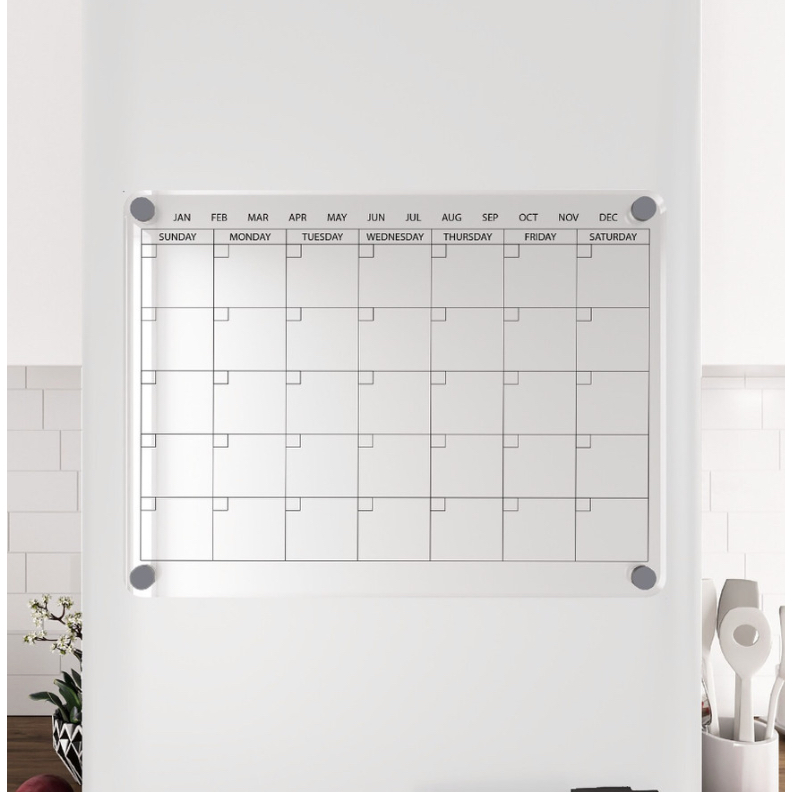 

Kalender Magnet Planner Acrylic Calendar Monthly Akrilik Jadwal Magnet