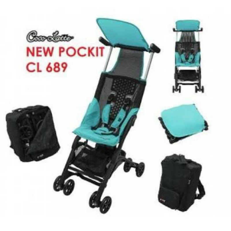 pockit cocolatte stroller preloved tosca CL 689