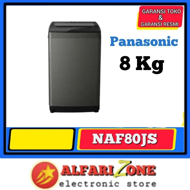 PANASONIC NAF80JS Mesin cuci 8 kg 1 tabung Panasonic NA-F80JS1GSG mesin cuci top load 8kg