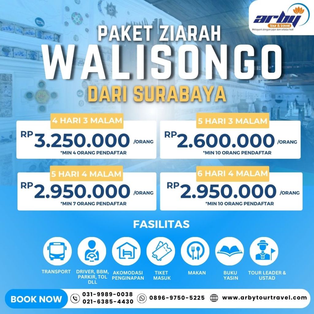 Paket Tour Ziarah Walisongo dari surabaya
