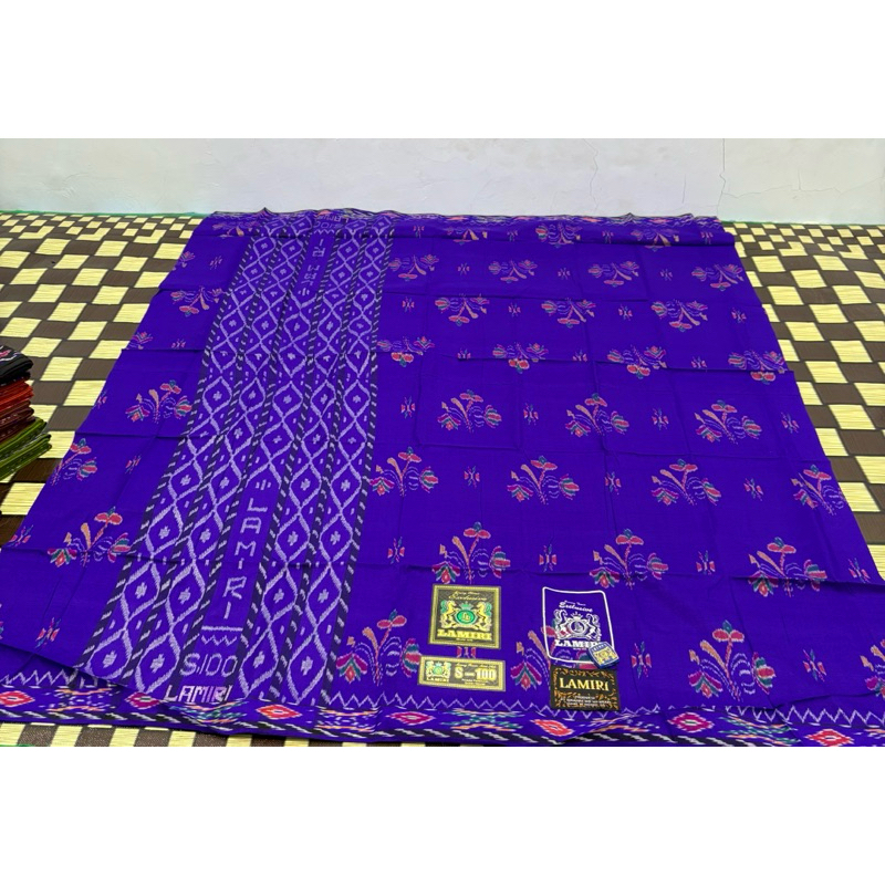 Sarung Lamiri MST/MGT S100 Full Sutra Basah Halus Ori Tenun Muslim dewasa