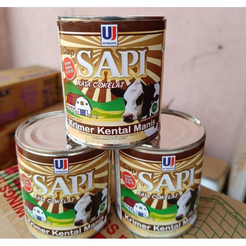 

Ultra Jaya Cap Sapi Susu Krimer 375gram
